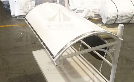 競標(biāo)展會膜結(jié)構(gòu)遮陽棚停車棚模品制作